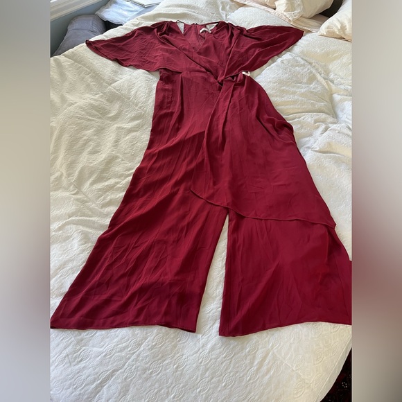 NWT: Halston Elegant Red Jumpsuit